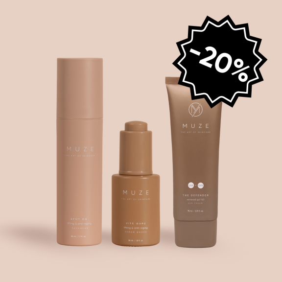 anti spot collection - muze skincare. Spot on, vitc guru, spy 50