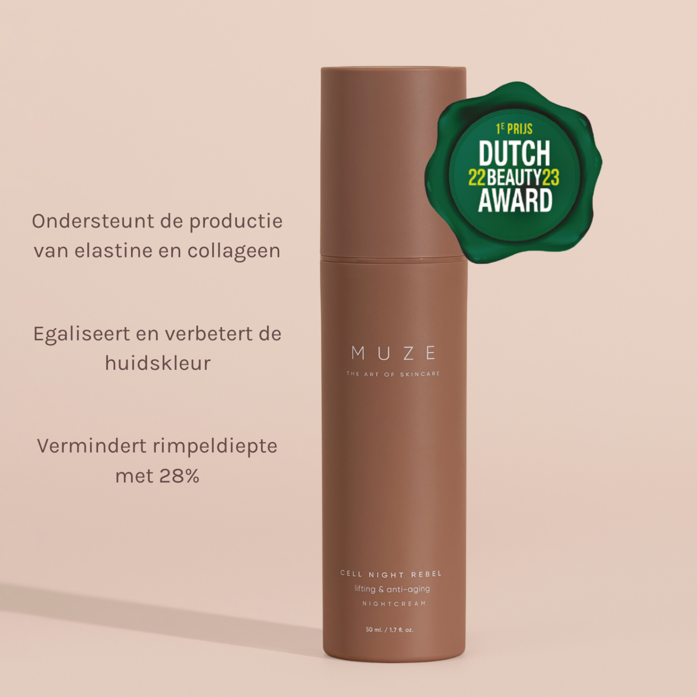 Cell Night Rebel, een nachtcrème van Muze Skincare