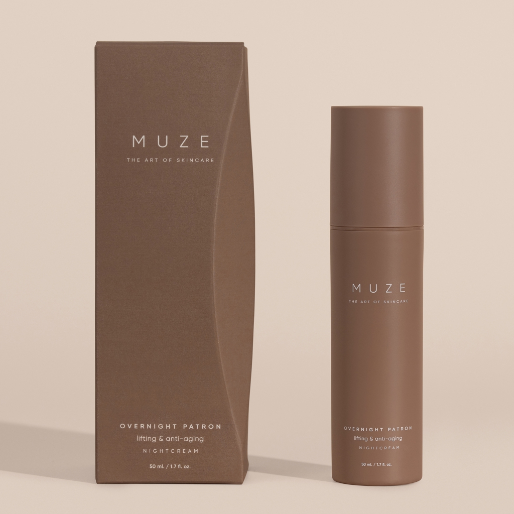 Muze – Overnight Patron – liftende nachtcrème, herstellend, geschikt voor gevoelige huid