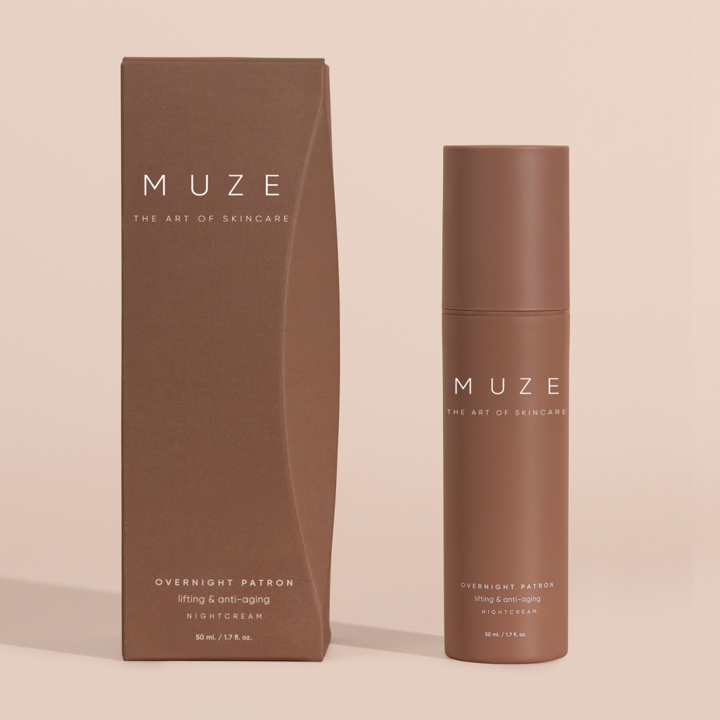 Muze – Overnight Patron – liftende nachtcrème, herstellend, geschikt voor gevoelige huid