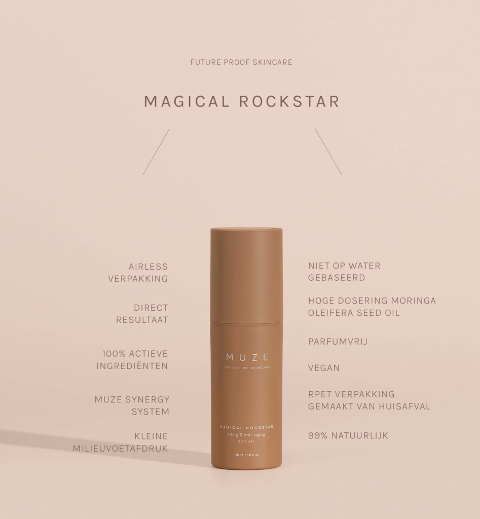 Muze – Magical Rockstar - Sensitive anti-aging serum, op basis van natuurlijke oliën